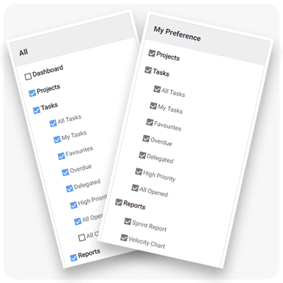 Left Menu customization